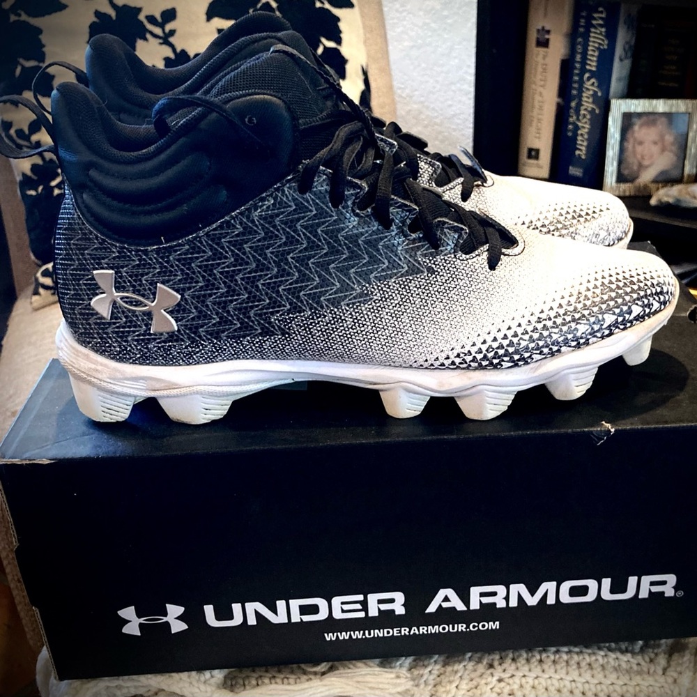 Under Armour football cleats. Size 9.5 men’s (U.S.).